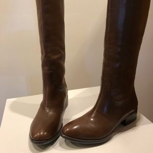 Donald J Pliner tall brown leather boots 8 1/2